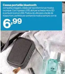 In'S Mercato Cassa portatile bluetooth offerta