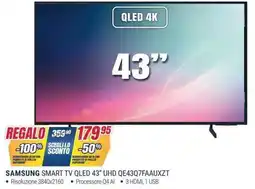 Trony SAMSUNG SMART TV QLED 43” UHD QE43Q7FAAUXZT offerta