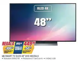 Trony LG SMART TV OLED 48” UHD 48G56LS offerta