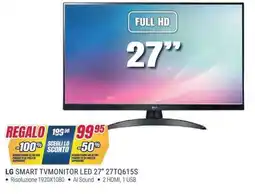 Trony LG SMART TVMONITOR LED 27" 27TQ615S offerta