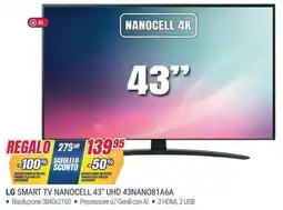 Trony LG SMART TV NANOCELL 43” UHD 43NANO81A6A offerta