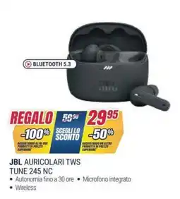 Trony JBL AURICOLARI TWS TUNE 245 NC offerta