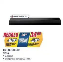 Trony LG SOUNDDBAR S20A offerta