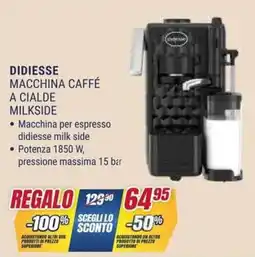Trony Macchina caffé a cialde milk side didiesse offerta