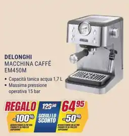 Trony DELONGHI MACCHINA CAFFÉ EM450M offerta