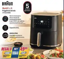 Trony Braun multifry 5 Friggitrice ad aria HF50341BK offerta