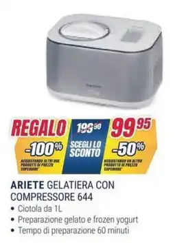 Trony Ariete Gelatiera con compressore 644 offerta
