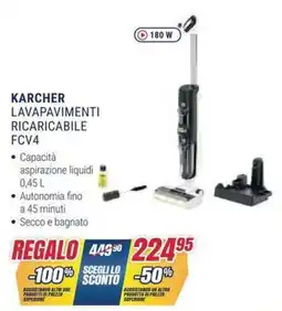 Trony KARCHER LAVAPAVIMENTI RICARICABILE FCV4 offerta