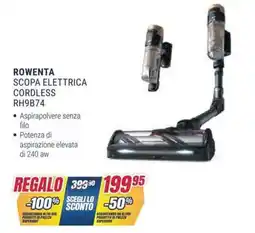 Trony ROWENTA SCOPA ELETTRICA CORDLESS RH9B74 offerta