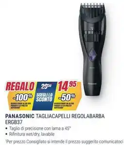 Trony PANASONIC TAGLIACAPELLI REGOLABARBA ERGB37 offerta