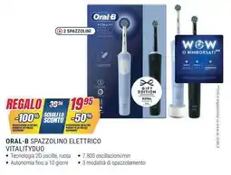 Trony ORAL-B SPAZZOLINO ELETTRICO VITALITYDUO offerta