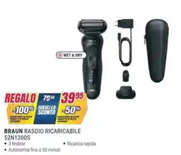 Trony BRAUN RASOIO RICARICABILE 52N1200S offerta