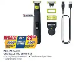 Trony PHILIPS RASOIO ONE BLADE PRO 360 QP654 offerta