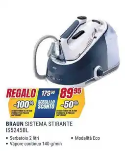 Trony BRAUN SISTEMA STIRANTE IS5245BL offerta