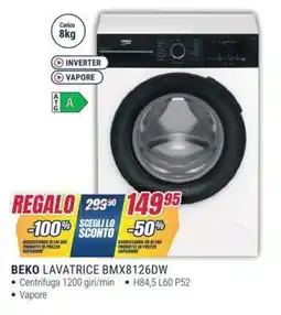 Trony BEKO LAVATRICE BMX8126DW offerta