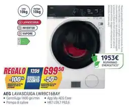 Trony AEG LAVASCIUGA LWR9C16BAY offerta