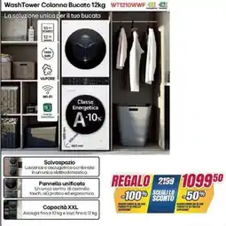 Trony WashTower Colonna Bucato 12kg offerta