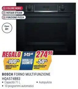 Trony BOSCH FORNO MULTIFUNZIONE HQA574BB3 offerta