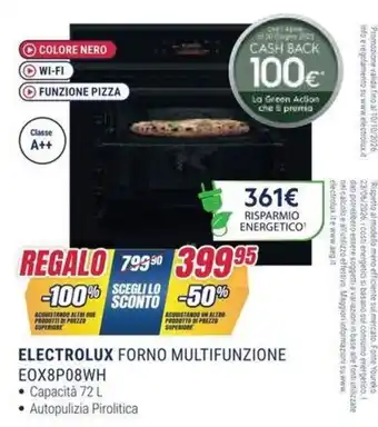 Trony ELECTROLUX FORNO MULTIFUNZIONE offerta