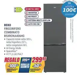 Trony BEKO FRIGORIFERO COMBINATO B5XRCNA406HG offerta