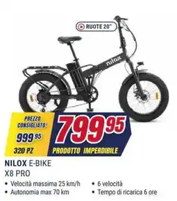 Trony NILOX E-BIKE X8 PRO offerta