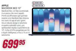 Trony APPLE MACBOOK NEO 13" offerta
