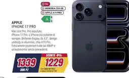 Trony Apple iphone 17 pro offerta