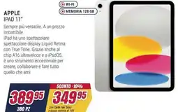 Trony APPLE IPAD 11" offerta