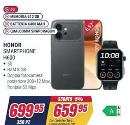 Trony HONOR SMARTPHONE H600 offerta