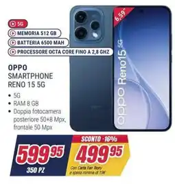 Trony OPPO SMARTPHONE RENO 15 5G offerta