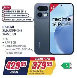 Trony REALME SMARTPHONE 16PRO 5G offerta
