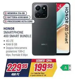 Trony HONOR SMARTPHONE 400 SMART BUNDLE offerta