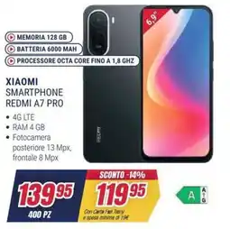 Trony Xiaomi smartphone redmi A7 pro offerta