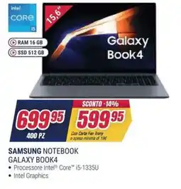 Trony SAMSUNG NOTEBOOK GALAXY BOOK4 offerta