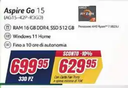 Trony Aspire Go 15 offerta