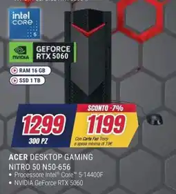 Trony ACER DESKTOP GAMING NITRO 50 N50-656 offerta