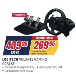 Trony LOGITECH VOLANTE GAMING G923 SE offerta