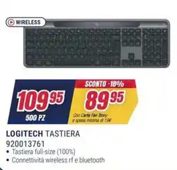 Trony LOGITECH TASTIERA offerta