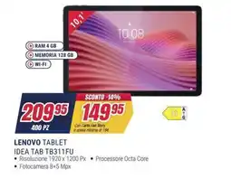 Trony LENOVO TABLET IDEA TAB TB311FU offerta