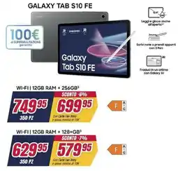 Trony Galaxy Tab S10 FE offerta