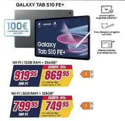 Trony Galaxy Tab S10 FE+ offerta
