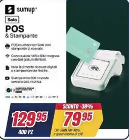Trony sumup POS & Stampante offerta