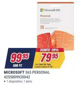 Trony Microsoft 365 Personal offerta