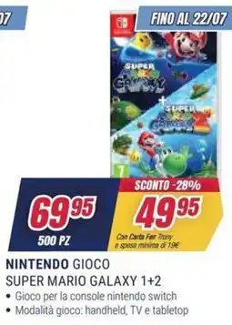 Trony Nintendo Gioco Super Mario Galaxy 1+2 offerta
