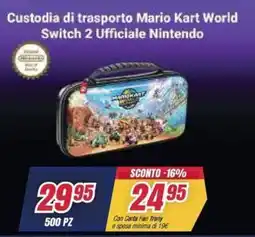 Trony Custodia di trasporto Mario Kart World Switch 2 Ufficiale Nintendo offerta