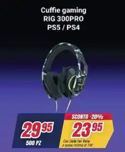 Trony Nacon Cuffie gaming RIG 300PRO PS5/PS4 offerta