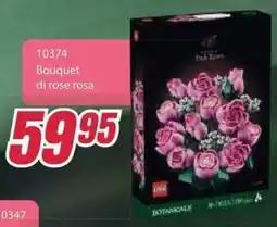 Trony LEGO Bouquet di rose rosa offerta