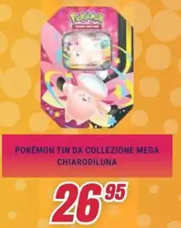 Trony Pokémon tin da collezione mega chiarodiluna offerta