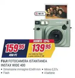 Trony FUJI FOTOCAMERA ISTANTANEA INSTAX WIDE 400 offerta