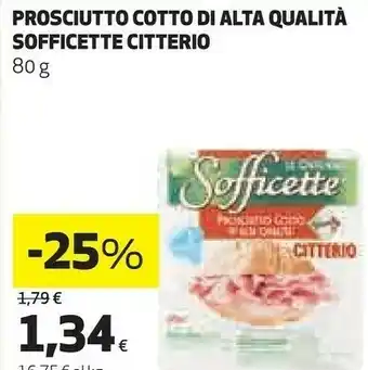 Ipercoop Le originali sofficette prosciutto cotto di alta qualità 80 g(ml) offerta